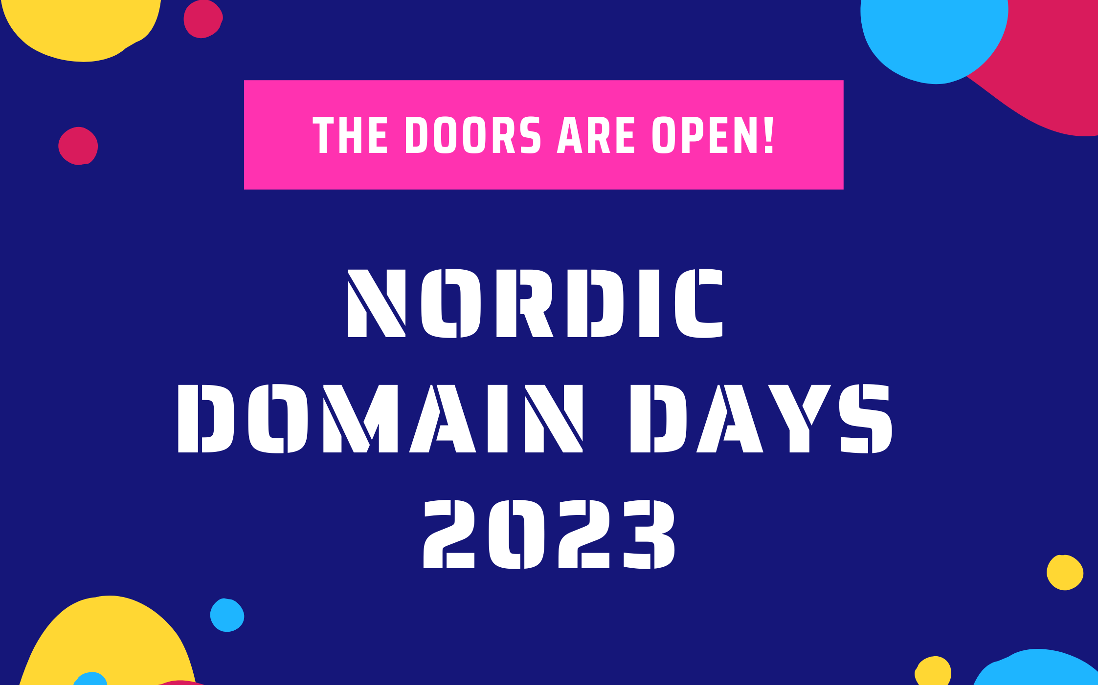 Nordic Domain Days - Registration is Open